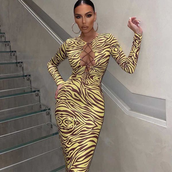 casual dresses wjfzqm lace up hollow out midi dress women zebra print long sleeve bodycon streetwear party club festival clothes 2022 j23041, Black;gray
casual dresses wjfzqm lace up hollow out midi dress women zebra print long sleeve bodycon streetwear party club festival clothes 2022 j23041, Black;gray