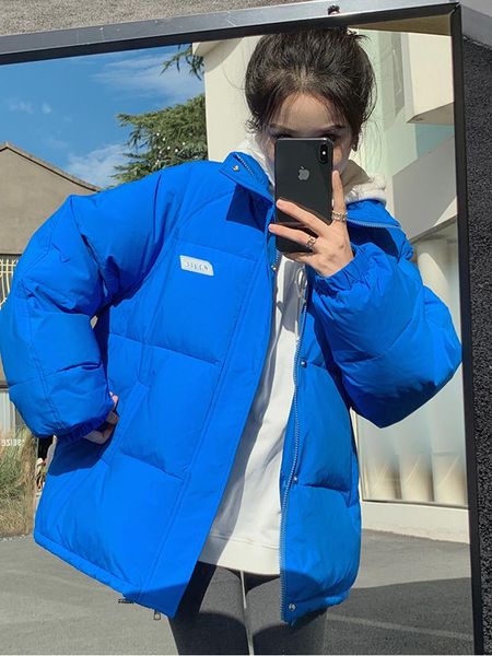 leather women blue jacket parkas coat 2022 winter sports style thick warm zipper padded coat female winter outwear loose jacket parkas, Black
leather women blue jacket parkas coat 2022 winter sports style thick warm zipper padded coat female winter outwear loose jacket parkas, Black
