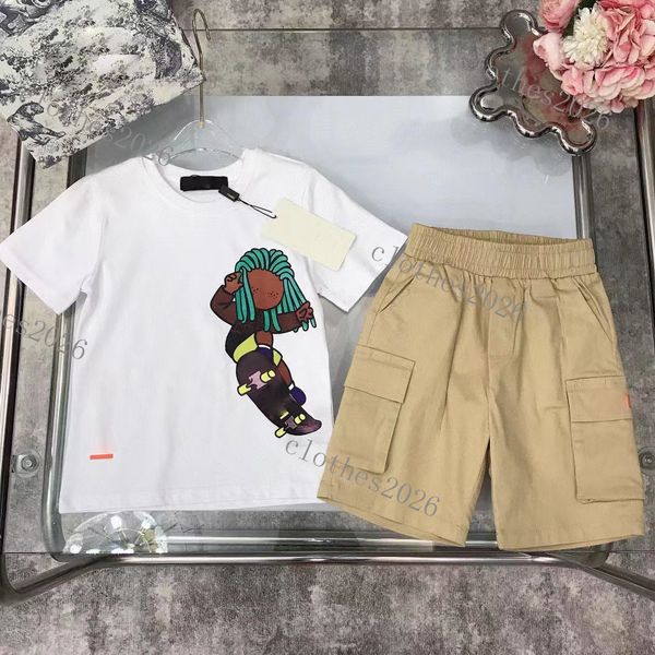new kids clothing sets boy girl baby tracksuits suit letters print 2pcs luxury designer t shirt short pants suits chidlren casual sport clot, White
new kids clothing sets boy girl baby tracksuits suit letters print 2pcs luxury designer t shirt short pants suits chidlren casual sport clot, White