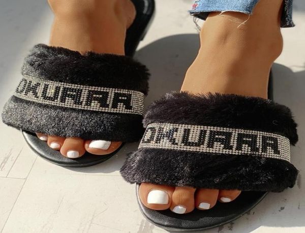 new winter rhinestone slippers bling home shoes fluffy indoor slipper large size slides black sandals flip flops women y22328627
new winter rhinestone slippers bling home shoes fluffy indoor slipper large size slides black sandals flip flops women y22328627