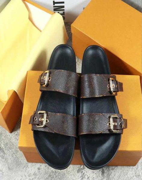 designer sandals bom dia flat mule slide sandal fashion women gold buckles letter print leather summer slippers big size 3542 no39845081, Black 
designer sandals bom dia flat mule slide sandal fashion women gold buckles letter print leather summer slippers big size 3542 no39845081, Black