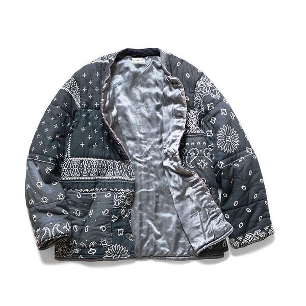 leather kapital japan style waist flower and fruit printed men's and women's parkas jacket thickened cotton stand collar navy blue, Black
leather kapital japan style waist flower and fruit printed men's and women's parkas jacket thickened cotton stand collar navy blue, Black