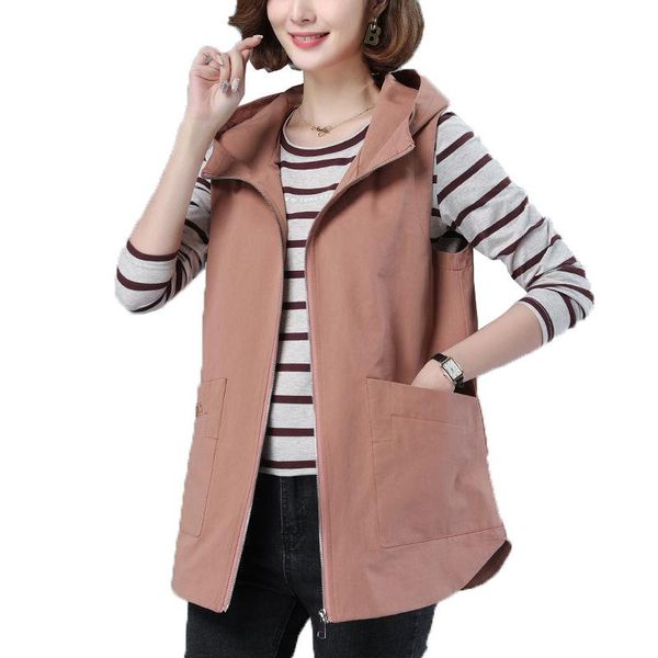vests 2022 double women vest spring new hooded fashion waistcoats loose vest ladies midlength sleeveless jacket 4xlc983, Black;white
vests 2022 double women vest spring new hooded fashion waistcoats loose vest ladies midlength sleeveless jacket 4xlc983, Black;white