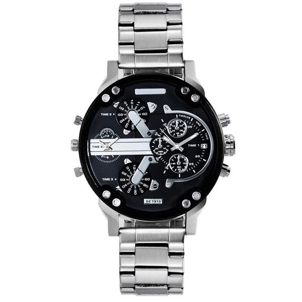 fashion brand 7313 men's big case stainless steel band quartz wrist watch watches255b, Slivery;brown
fashion brand 7313 men's big case stainless steel band quartz wrist watch watches255b, Slivery;brown