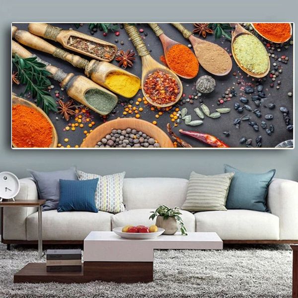 modern kitchen food posters and prints wall art scandinavian spices spoon canvas painting pictures for restaurant home decor
modern kitchen food posters and prints wall art scandinavian spices spoon canvas painting pictures for restaurant home decor