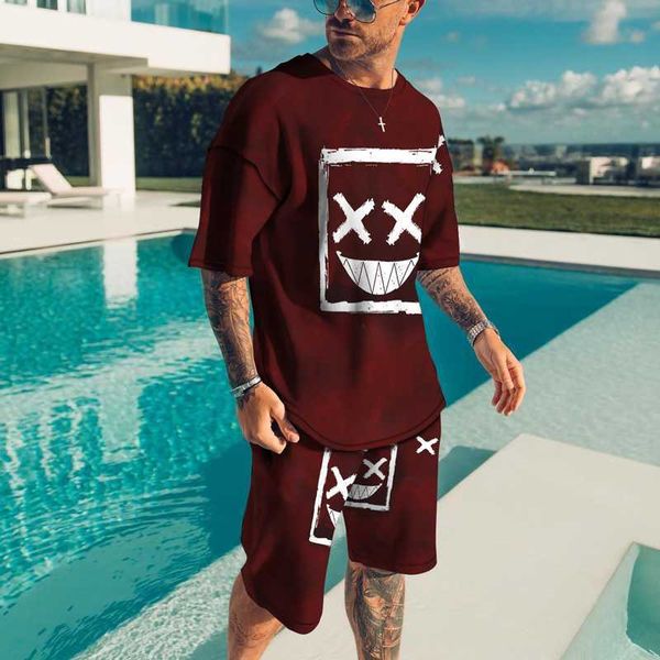 2023 tracksuits smiley xoxo print men's suit hip-hop style t-shirt shorts 2-piece set male sportswear jogging suit tracksuits streetwea, Gray
2023 tracksuits smiley xoxo print men's suit hip-hop style t-shirt shorts 2-piece set male sportswear jogging suit tracksuits streetwea, Gray