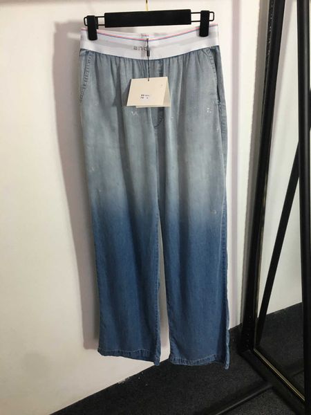 23ss womens pants designer women jeans denim jeans gradient color drill letter webbing high waist wide leg denim pants womens clothing, Blue
23ss womens pants designer women jeans denim jeans gradient color drill letter webbing high waist wide leg denim pants womens clothing, Blue