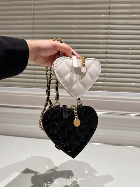 tz shoulder bag patent leather mini heart lover style cowhide crossbody bags gold metal hardware chain vanity cosmetic designer coin purse h
tz shoulder bag patent leather mini heart lover style cowhide crossbody bags gold metal hardware chain vanity cosmetic designer coin purse h