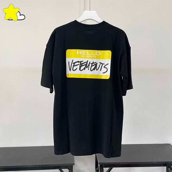 men's t-shirts yellow label hello my name is vetements t shirt men women oversized bla white vtm tee inside tags, White;black
men's t-shirts yellow label hello my name is vetements t shirt men women oversized bla white vtm tee inside tags, White;black