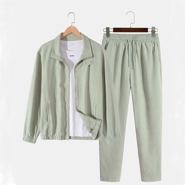 men's tracksuits 2023 casual men set streetwear solid color zipper lapel long sleeve jacketspants 2 pieces fashion loose suits s2xl 230, Gray
men's tracksuits 2023 casual men set streetwear solid color zipper lapel long sleeve jacketspants 2 pieces fashion loose suits s2xl 230, Gray