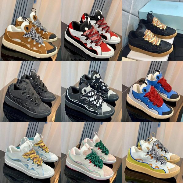 2023 designer mesh running shoes boot men women laceup extraordinary sneaker embossed leather curb sneakers calfskin rubber nappa platformso, Black
2023 designer mesh running shoes boot men women laceup extraordinary sneaker embossed leather curb sneakers calfskin rubber nappa platformso, Black