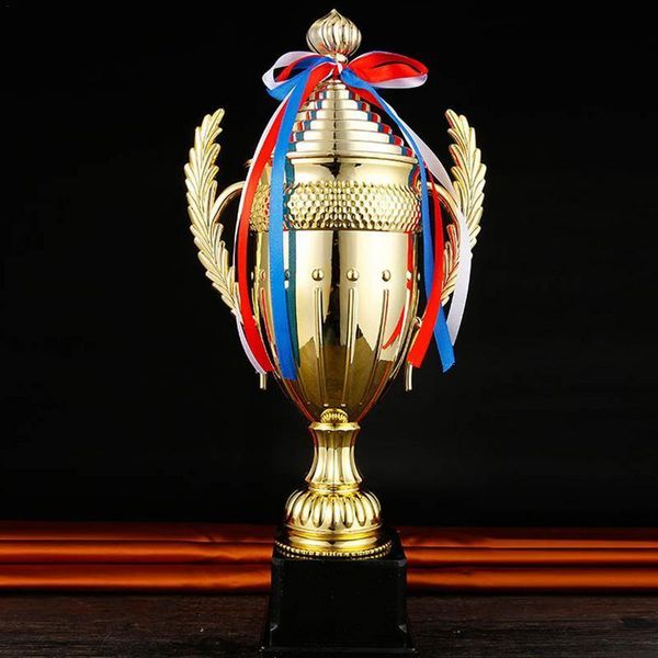 cheerleading large gold trophy cup custom trophy colorful ribbon gold award for sports tournaments competitions soccer football league match
cheerleading large gold trophy cup custom trophy colorful ribbon gold award for sports tournaments competitions soccer football league match