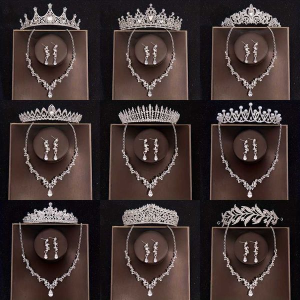 wedding hair jewelry 3pcs luxury silvery crystal bridal jewelry set party wedding rhinestone tiara crown necklace earrings set bridal weddin, Slivery;golden
wedding hair jewelry 3pcs luxury silvery crystal bridal jewelry set party wedding rhinestone tiara crown necklace earrings set bridal weddin, Slivery;golden