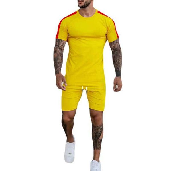 wear men's wear in 2023 summer with a youth short-sleeved t-shirt casual sports suit, Black
wear men's wear in 2023 summer with a youth short-sleeved t-shirt casual sports suit, Black