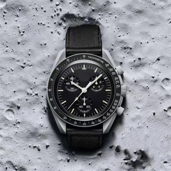 mens bioceramic moon earth watch quartz movement all dial work chronograph watches mission to mercury 42mm nylon strap limited edi2935, Slivery;brown
mens bioceramic moon earth watch quartz movement all dial work chronograph watches mission to mercury 42mm nylon strap limited edi2935, Slivery;brown