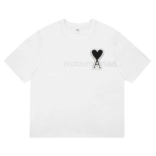 t shirts for men women the correct of love a letter badge embroidered short sleeve men's and women's ins amis fashion brand loose, White;black
t shirts for men women the correct of love a letter badge embroidered short sleeve men's and women's ins amis fashion brand loose, White;black