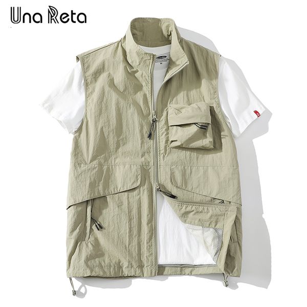 men's vests una reta hip hop spring summer men clothing pockets sleeveless jackets streetwear retro double zipper 230420, Black;white
men's vests una reta hip hop spring summer men clothing pockets sleeveless jackets streetwear retro double zipper 230420, Black;white