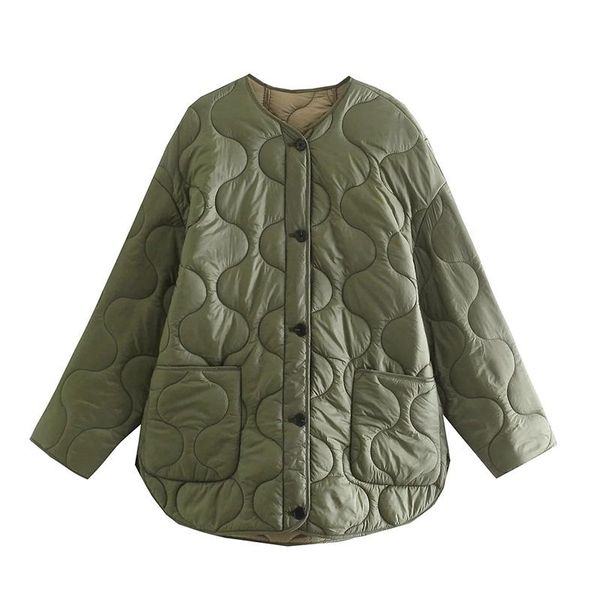 leather army green oversize quilted jacket woman 2021 winter fall cotton padded coat loose casual no collar fashion outwear stylish chic, Black
leather army green oversize quilted jacket woman 2021 winter fall cotton padded coat loose casual no collar fashion outwear stylish chic, Black