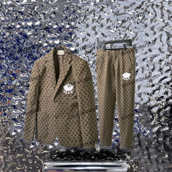 xinxinbuy men designer jacket coats 23ss paris double letter jacquard fabric sets long sleeve cotton women black white khaki s-3xl292e, Black;brown
xinxinbuy men designer jacket coats 23ss paris double letter jacquard fabric sets long sleeve cotton women black white khaki s-3xl292e, Black;brown