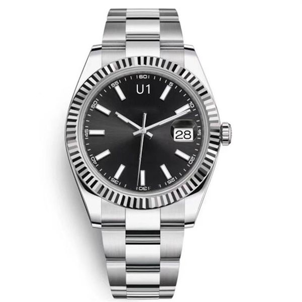st9 steel black dial fluted bezel watch 41mm automatic mechianical wristwatches strap sapphire movement mens watches292q, Slivery;brown
st9 steel black dial fluted bezel watch 41mm automatic mechianical wristwatches strap sapphire movement mens watches292q, Slivery;brown