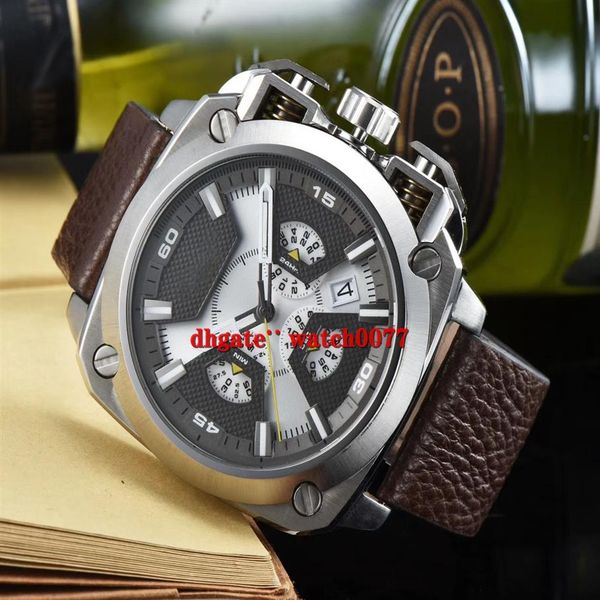 new dz7357 bamf white black dial brown leather strap chrono quartz men's watch 7357258w, Slivery;brown
new dz7357 bamf white black dial brown leather strap chrono quartz men's watch 7357258w, Slivery;brown