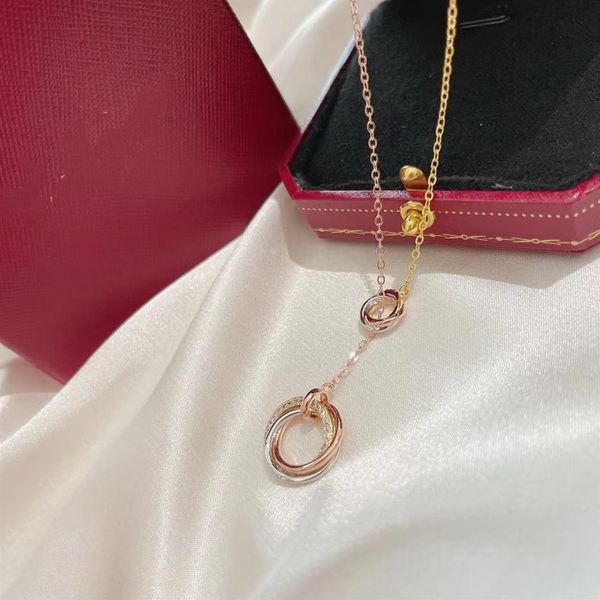 luxury trinity brand designer pendant necklace s925 sterling silver double round circle charm chain jewelry for women220b
luxury trinity brand designer pendant necklace s925 sterling silver double round circle charm chain jewelry for women220b