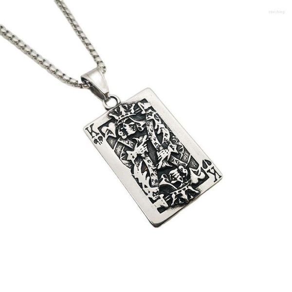 pendant necklaces poker cards k king necklace double sides stainless steel retro silver color men jewlery gift gothic216a
pendant necklaces poker cards k king necklace double sides stainless steel retro silver color men jewlery gift gothic216a