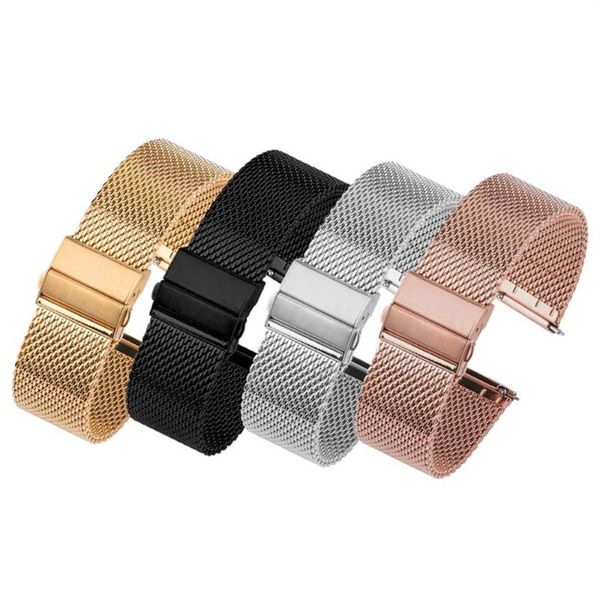 watch bands 22mm 18mm strap 20 mm stainless steel fast release band universal for milanese bracelet replacement2538, Black;brown
watch bands 22mm 18mm strap 20 mm stainless steel fast release band universal for milanese bracelet replacement2538, Black;brown