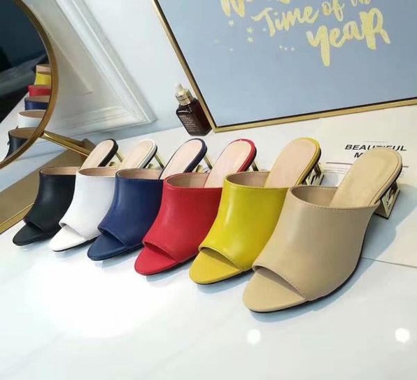 women slippers high heel sandals ladies highs heels leather scuffs sandal casual slipper stylist shoes with box5529617, Black
women slippers high heel sandals ladies highs heels leather scuffs sandal casual slipper stylist shoes with box5529617, Black