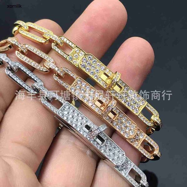 hermm designer bracelet new h shaped half diamond bracelet v gold full pig nose fashion female netizen, Black
hermm designer bracelet new h shaped half diamond bracelet v gold full pig nose fashion female netizen, Black