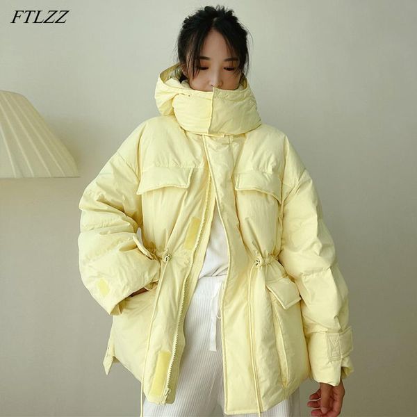 parkas ftlzz winter hooded light feather warm jacket women 90% duck down thick coat irregular fluffy puffer outwear drawcord at waist, Black
parkas ftlzz winter hooded light feather warm jacket women 90% duck down thick coat irregular fluffy puffer outwear drawcord at waist, Black