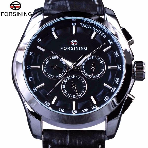 forsining classic series black genuine leather strap 3 dial 6 hands men watch brand luxury automatic mechanical watch clock301f, Slivery;brown
forsining classic series black genuine leather strap 3 dial 6 hands men watch brand luxury automatic mechanical watch clock301f, Slivery;brown
