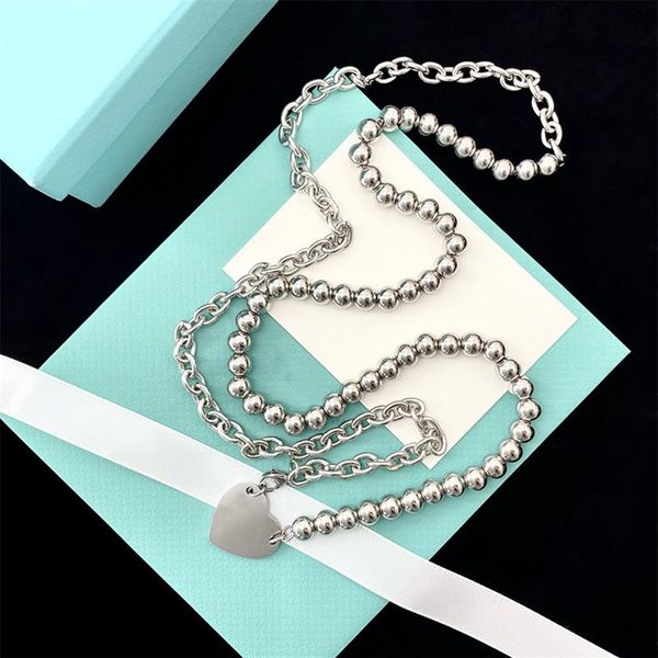 silver love heart beaded necklaces double loop stackable pendant necklace wedding statement jewelry with blue box birthday christm315m
silver love heart beaded necklaces double loop stackable pendant necklace wedding statement jewelry with blue box birthday christm315m