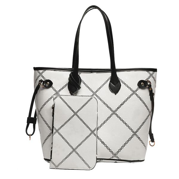 sport 22ss woman's 2pcs lot day packs new fashion leather handbag wallet women letter printing black white size 43 30 20cm 213d
sport 22ss woman's 2pcs lot day packs new fashion leather handbag wallet women letter printing black white size 43 30 20cm 213d