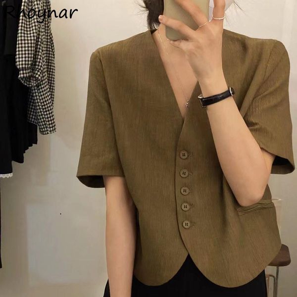 pants women blazers simple elegant summer crop breathable vneck single breasted short sleeve pockets feminine office street female bf, White
pants women blazers simple elegant summer crop breathable vneck single breasted short sleeve pockets feminine office street female bf, White
