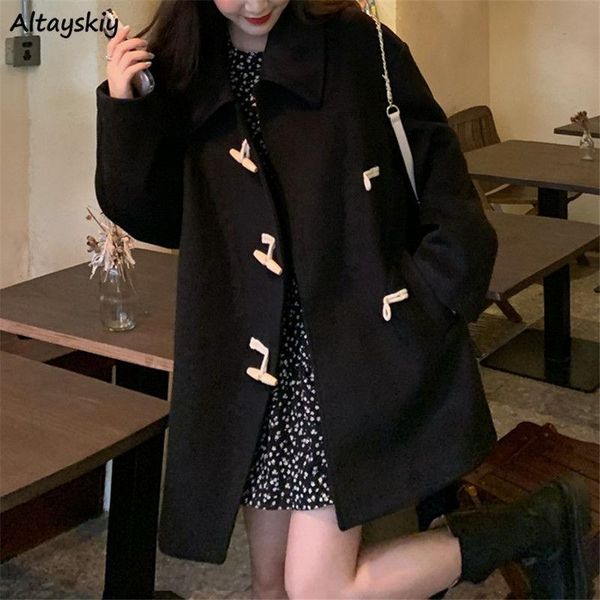 fur mediumlong wool blends women horn button turndown collar students allmatch black winter coats korean style fashion warm femme
fur mediumlong wool blends women horn button turndown collar students allmatch black winter coats korean style fashion warm femme