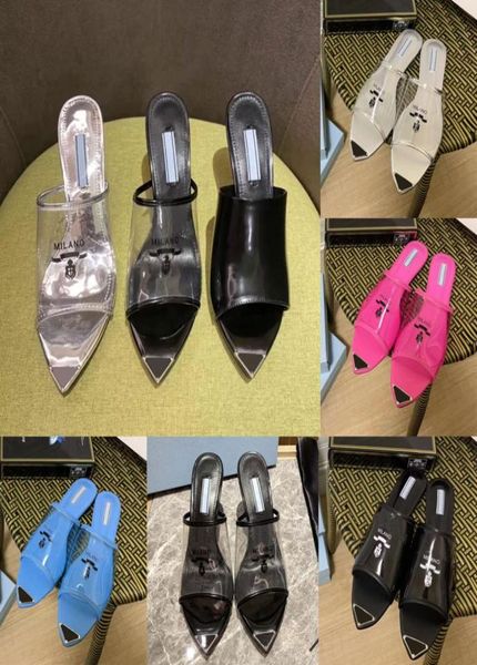 designer women sandals triangle logo printed plexiglass heels slippers transparent pvc heel printed summer slides leather sole ins4450138, Black
designer women sandals triangle logo printed plexiglass heels slippers transparent pvc heel printed summer slides leather sole ins4450138, Black