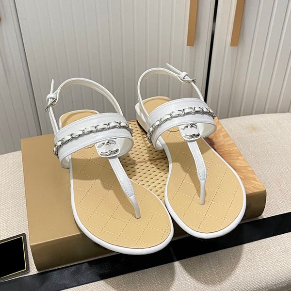 23ss womens flat thong sandals with chain flip flops ladies slippers outdoor beach shoes ladies slide designer adjuatable ankle buckle casua, Black
23ss womens flat thong sandals with chain flip flops ladies slippers outdoor beach shoes ladies slide designer adjuatable ankle buckle casua, Black