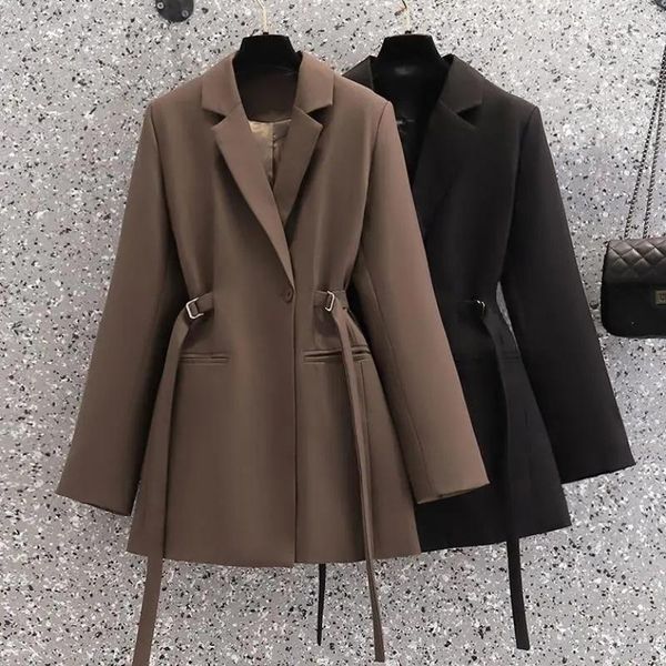 pants fashion women blazer new lapel brown pocket long sleeve loose jacket spring autumn designed office suits coat female, White
pants fashion women blazer new lapel brown pocket long sleeve loose jacket spring autumn designed office suits coat female, White