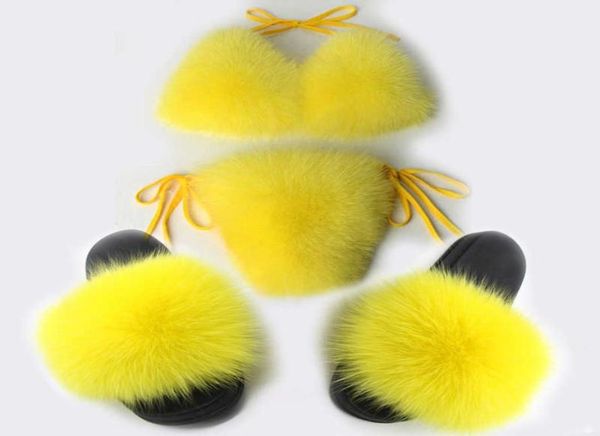 real fox fur slippers women sandals fashion fur bikini bra summer beach swimsuit underwear fluffy shoes new bikini set h04544368, Black
real fox fur slippers women sandals fashion fur bikini bra summer beach swimsuit underwear fluffy shoes new bikini set h04544368, Black