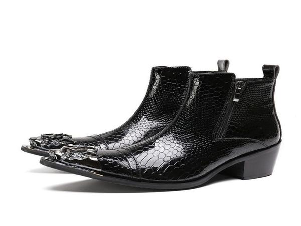 handmade luxury high heels men boots genuine leather steel toe ankle boots black italian business dress shoes cowboy boots3978409
handmade luxury high heels men boots genuine leather steel toe ankle boots black italian business dress shoes cowboy boots3978409