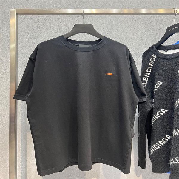 2022 new spring summer cotton t-shirt round neck printed pocket short sleeve oversized us eu size 02k254p, Black;brown
2022 new spring summer cotton t-shirt round neck printed pocket short sleeve oversized us eu size 02k254p, Black;brown