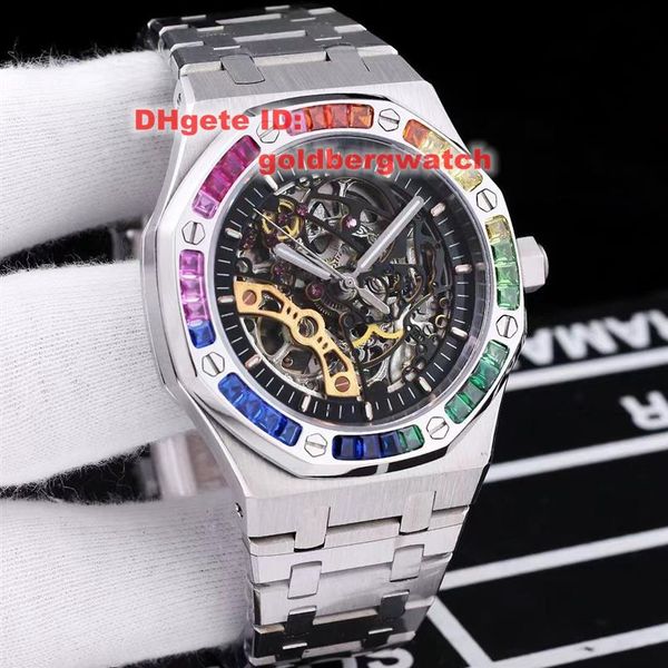 luxury tag gold fashion skeleton frosted mens watch 1546841mm automatic movement ice out diamond watch folding buckle strap christ231z, Slivery;brown
luxury tag gold fashion skeleton frosted mens watch 1546841mm automatic movement ice out diamond watch folding buckle strap christ231z, Slivery;brown