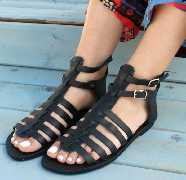women sandals gladiator summer beach flats shoes ladies open toe roman black sandals sandalias mujer big size 43 brown7432218
women sandals gladiator summer beach flats shoes ladies open toe roman black sandals sandalias mujer big size 43 brown7432218