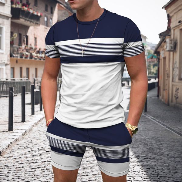 mens tracksuits stripe print mens t shirtshorts set short sleeve tracksuits casual streetwear 2 piece outfits summer breathable tshirt set 2, Gray
mens tracksuits stripe print mens t shirtshorts set short sleeve tracksuits casual streetwear 2 piece outfits summer breathable tshirt set 2, Gray