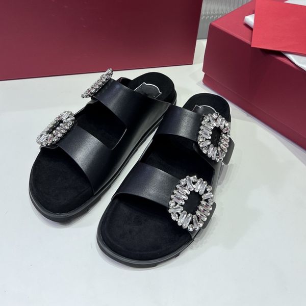 women's rog vivie crystal buckle slide slippers two strap dad sandals lady girl rhinestone diamond charm leather satin clear pvc differ, Black
women's rog vivie crystal buckle slide slippers two strap dad sandals lady girl rhinestone diamond charm leather satin clear pvc differ, Black
