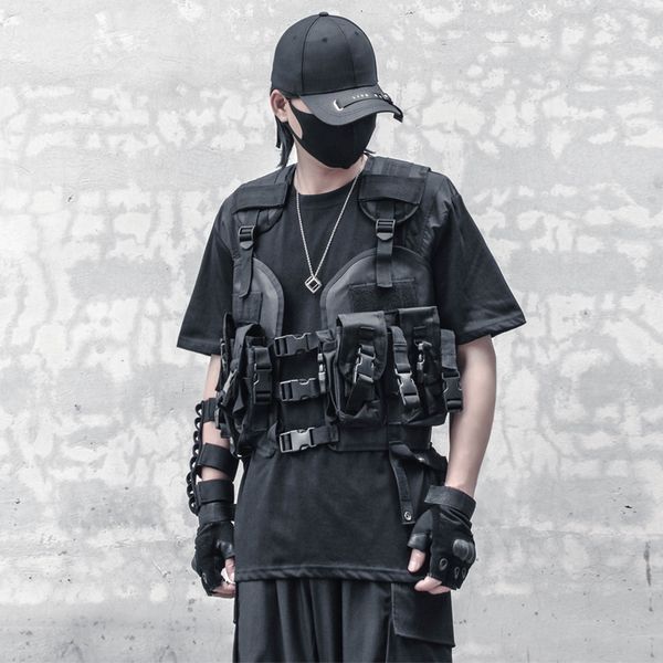 men's vests 2023 techwear tactical cargo vest multi pockets army military training multifunction waterproof waistcoat for men 230420, Black;white
men's vests 2023 techwear tactical cargo vest multi pockets army military training multifunction waterproof waistcoat for men 230420, Black;white