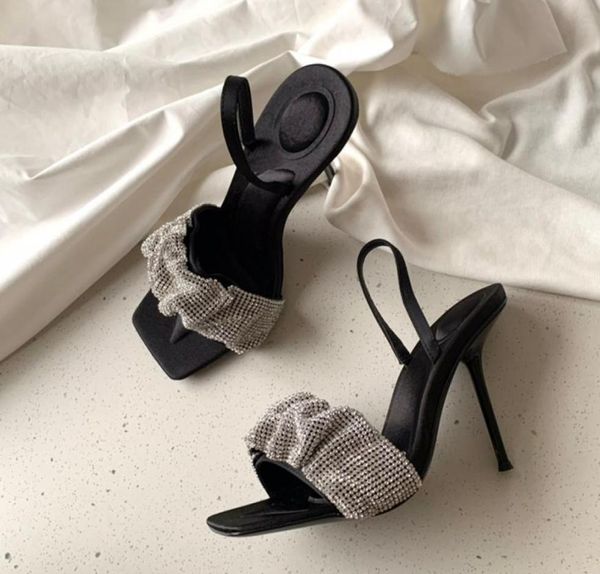 summer fashion sandal slippers genuine leather soft flash drill sequined black heels 10cm women shoes big size sandals1385901
summer fashion sandal slippers genuine leather soft flash drill sequined black heels 10cm women shoes big size sandals1385901