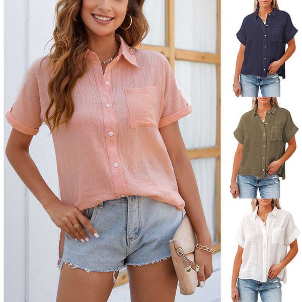 classic models in europe and the united states new cotton and linen short-sleeved solid color side open pocket shirt hundred with models, White
classic models in europe and the united states new cotton and linen short-sleeved solid color side open pocket shirt hundred with models, White
