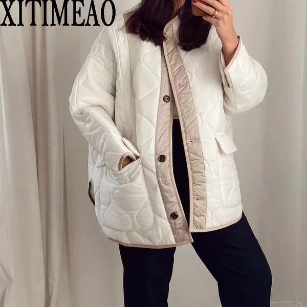 leather women fashion thin cotton padded clothes warm parka coat vintage long sleeve female oversized outerwear jacket chic, Black
leather women fashion thin cotton padded clothes warm parka coat vintage long sleeve female oversized outerwear jacket chic, Black